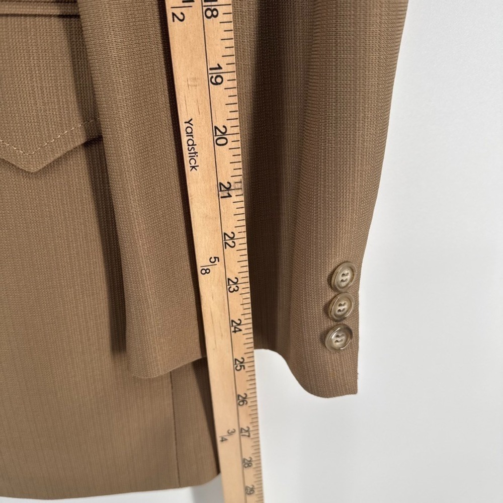 Circle S Western Blazer Mens 42R Tan Sport Coat Cowboy Ranch Jacket Embroidered - Picture 9 of 14